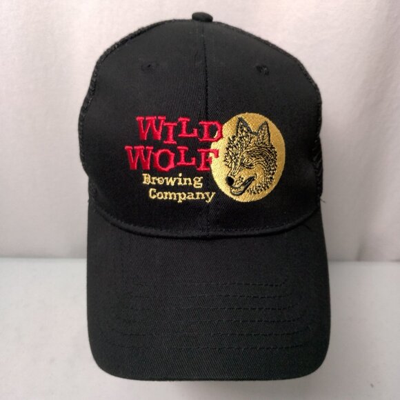 Wild Wolf Brewing Company Cap Hat Black Mesh Canvas Craft Beer Virginia Brewery - Picture 2 of 15